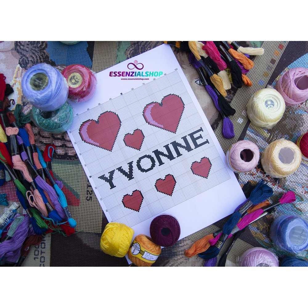 Schema Punto Croce - Yvonne Schema Punto Croce - Yvonne
